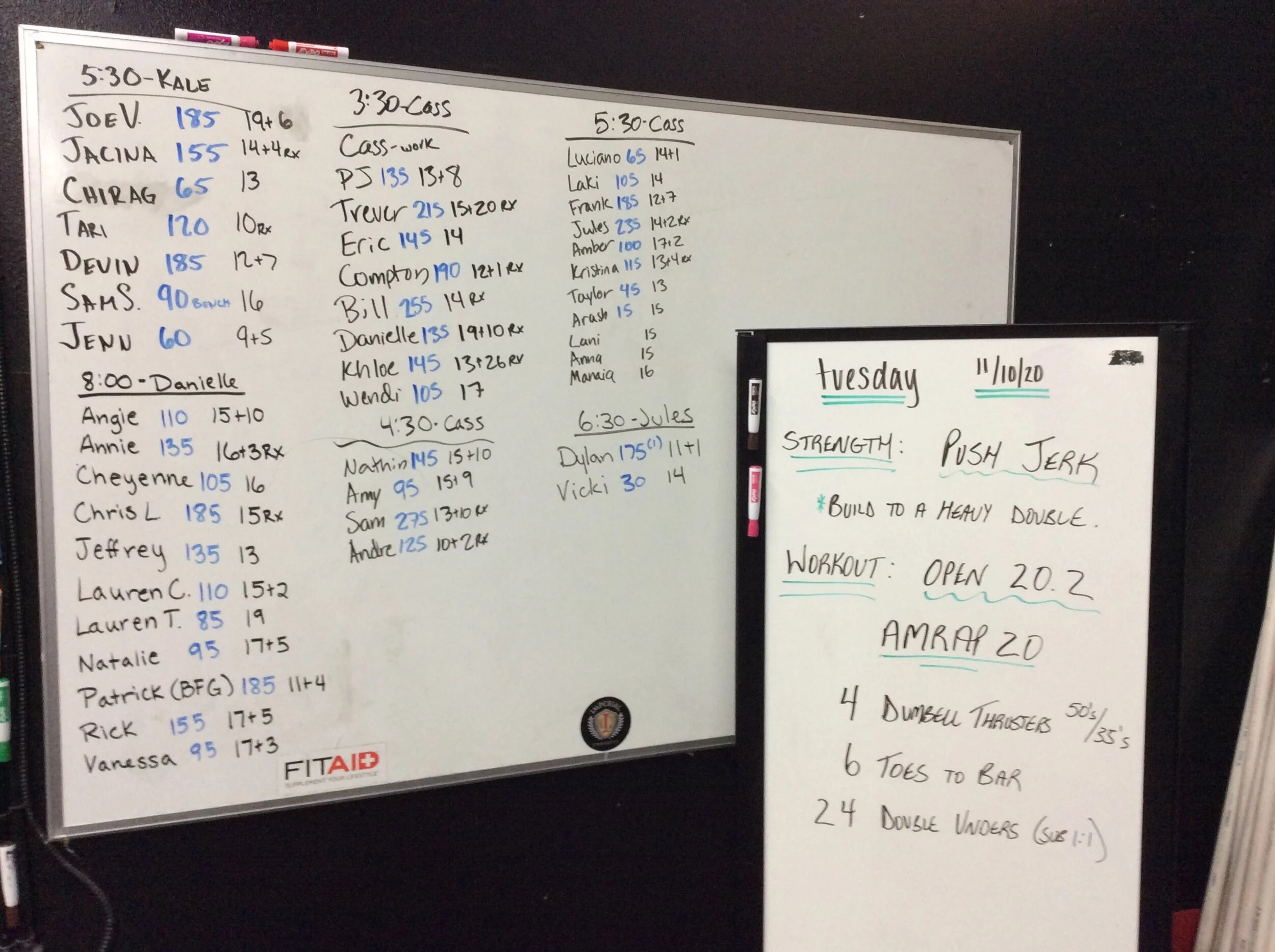WHITEBOARD — Imperial CrossFit