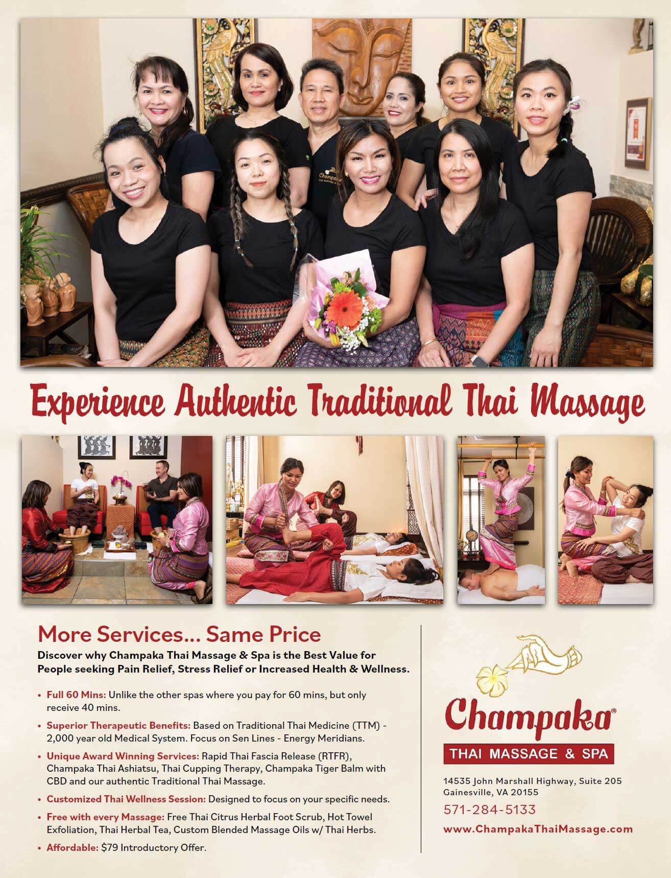 Northern Virginia Best Massage Spas — Champaka Thai Massage And Spa