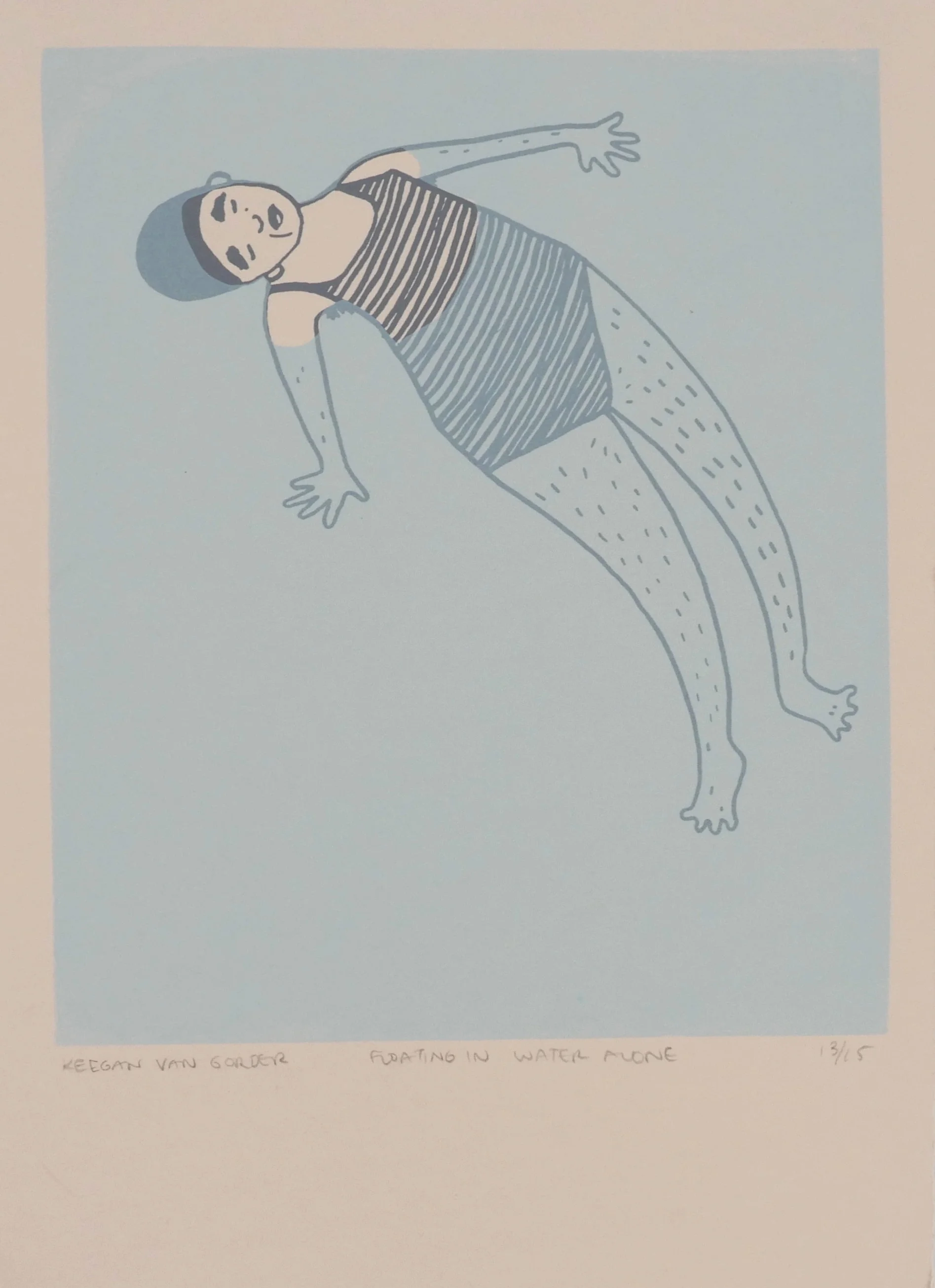  FLOATING IN WATER ALONE 