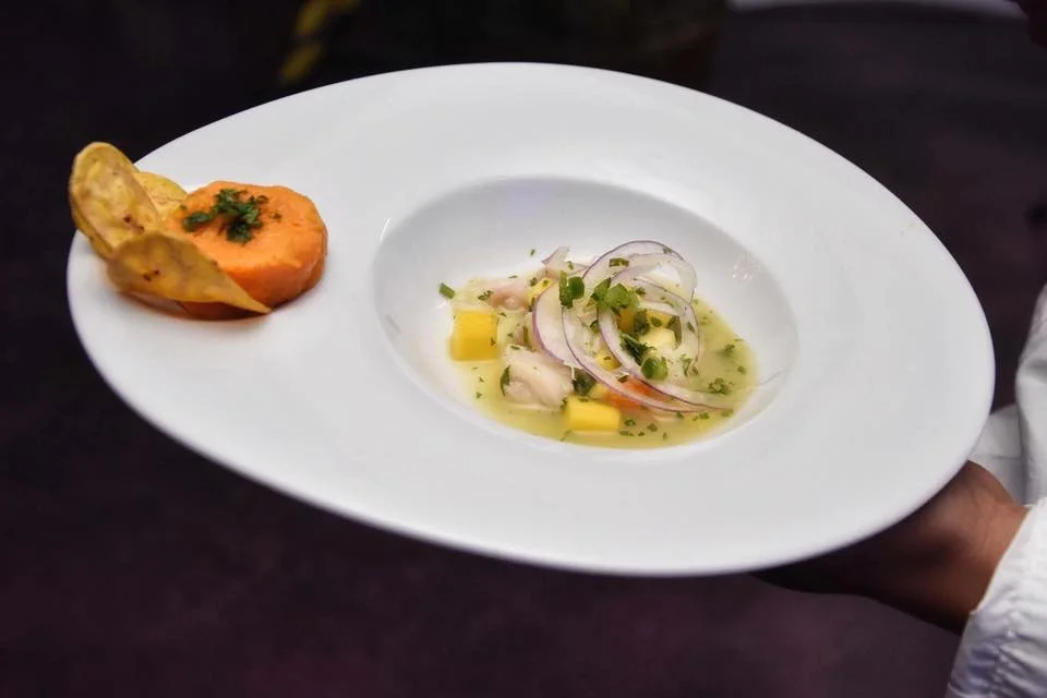 The Ceviche appetizer by Chef Sam Gorenstein, owner of My Ceviche.