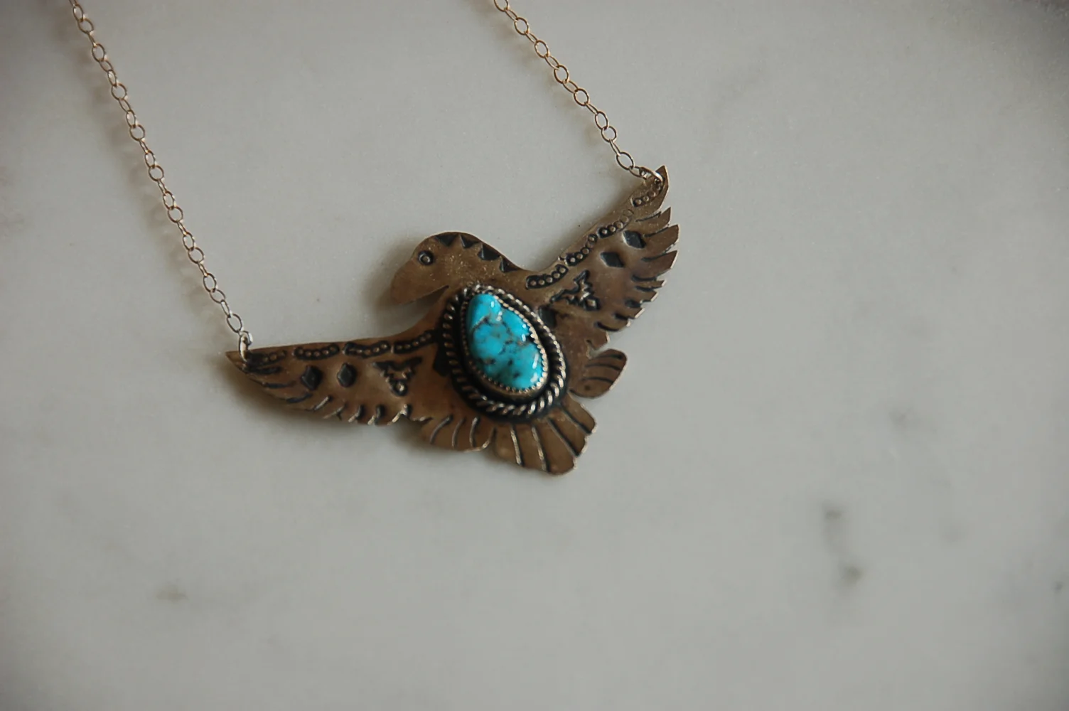 Fox Mine Soaring Eagle Necklace 