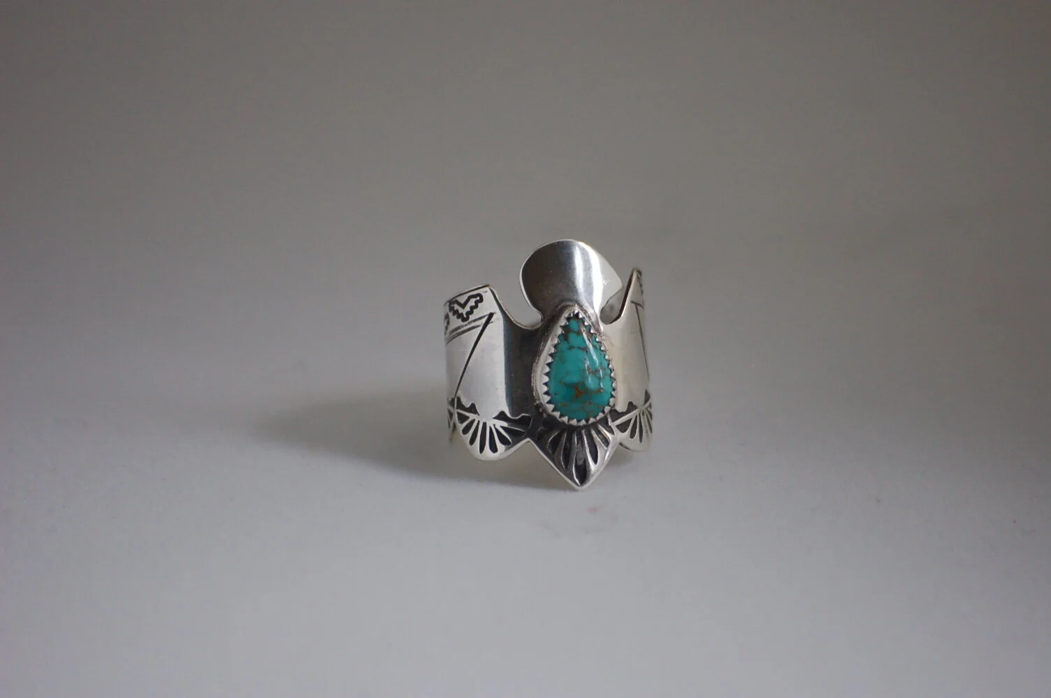 Carico Lake Thunderbird Ring  **Made to Order**