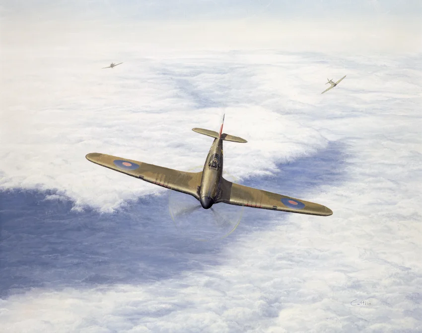 aviation art, hurricane I