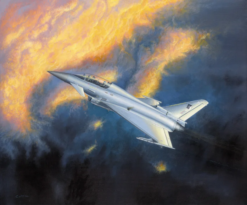 aviation art, typhoon
