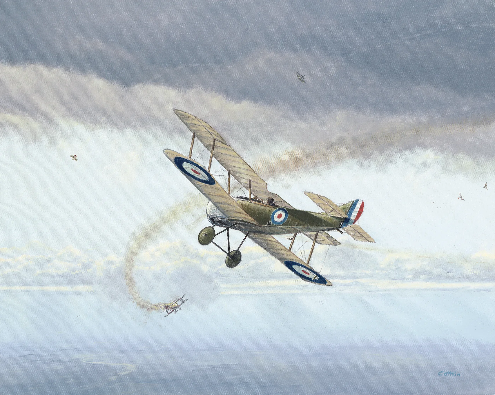 aviation art, sopwith pup