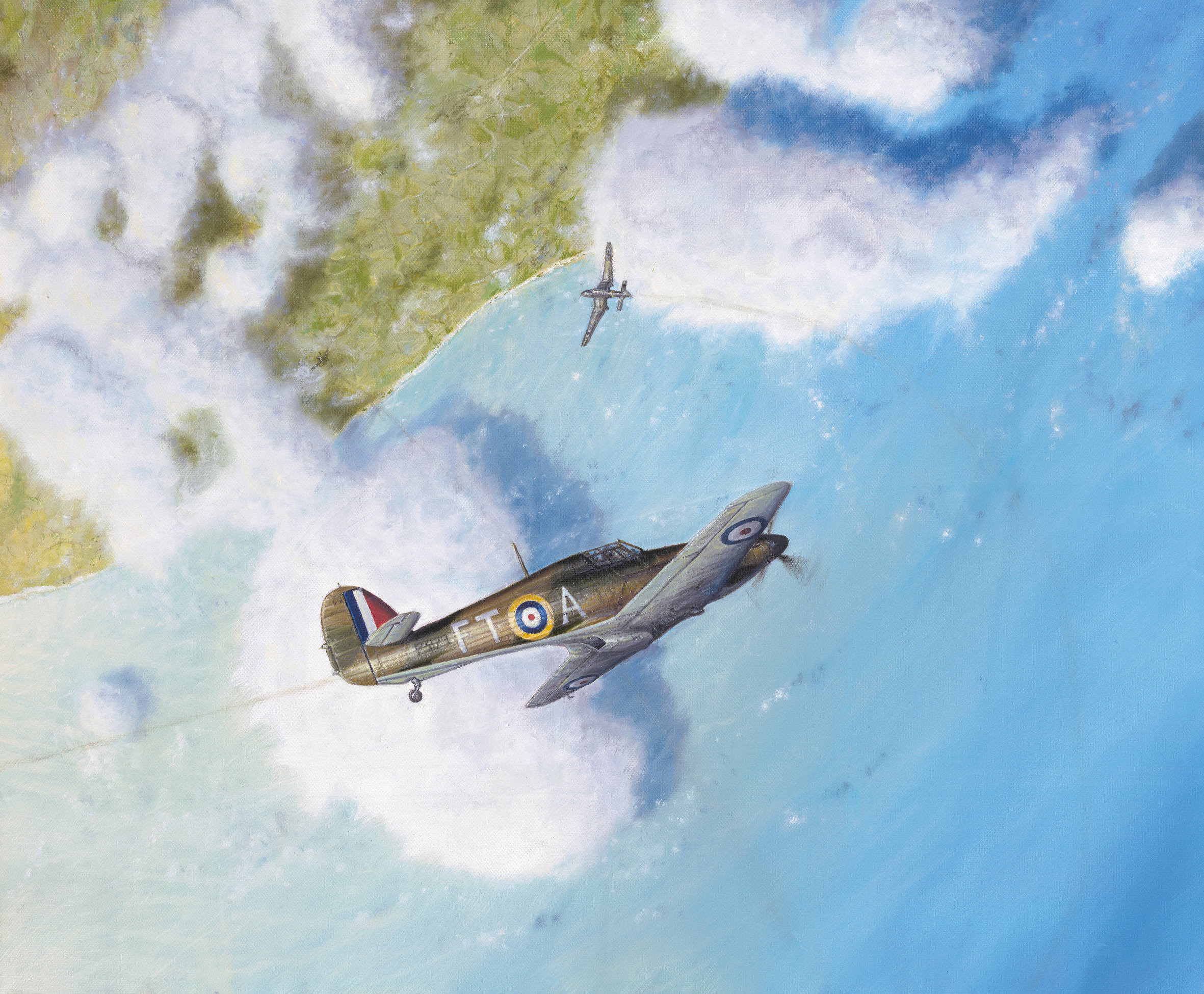 aviation art, hurricane I
