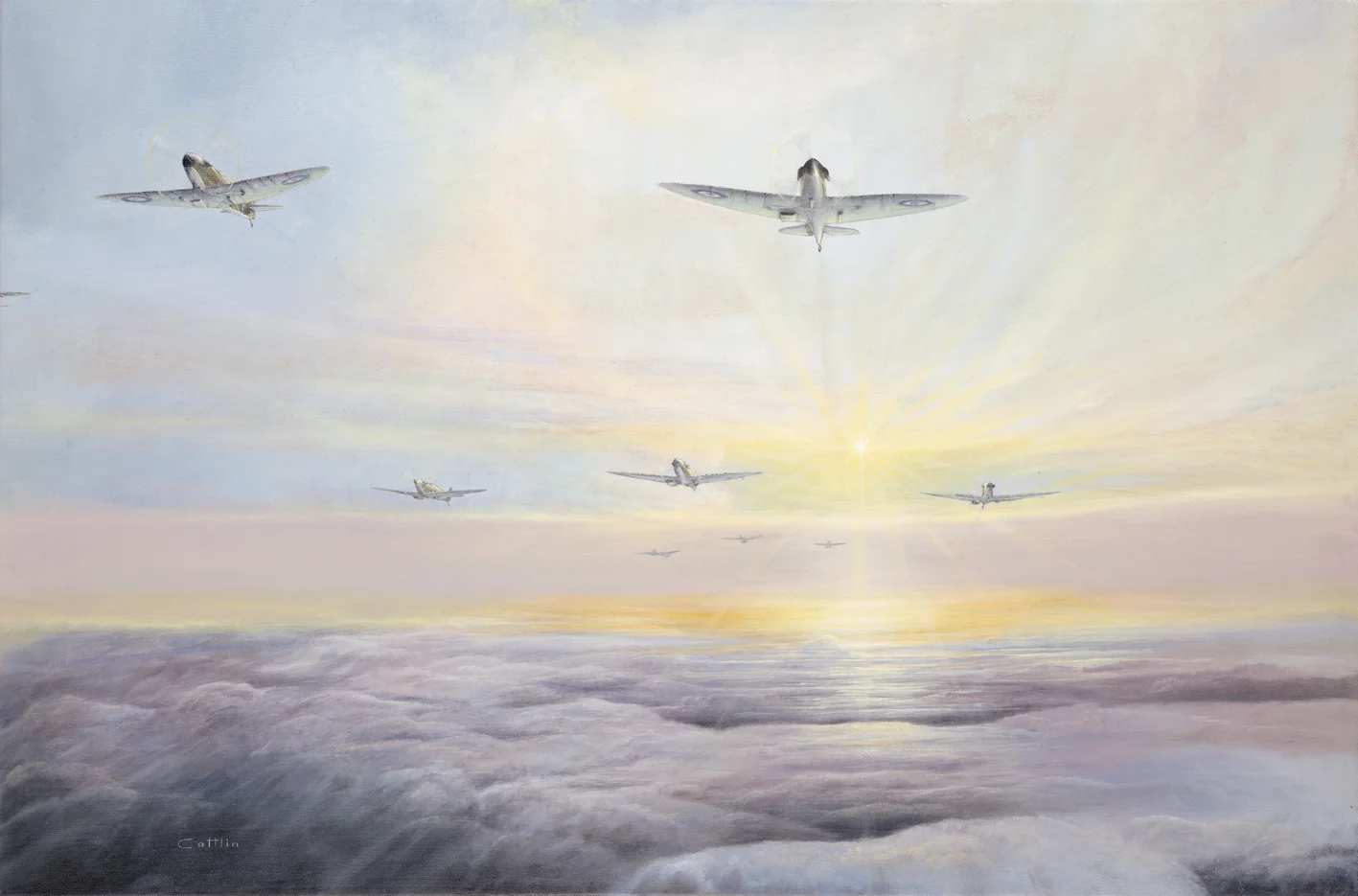 aviation art, spitfire I