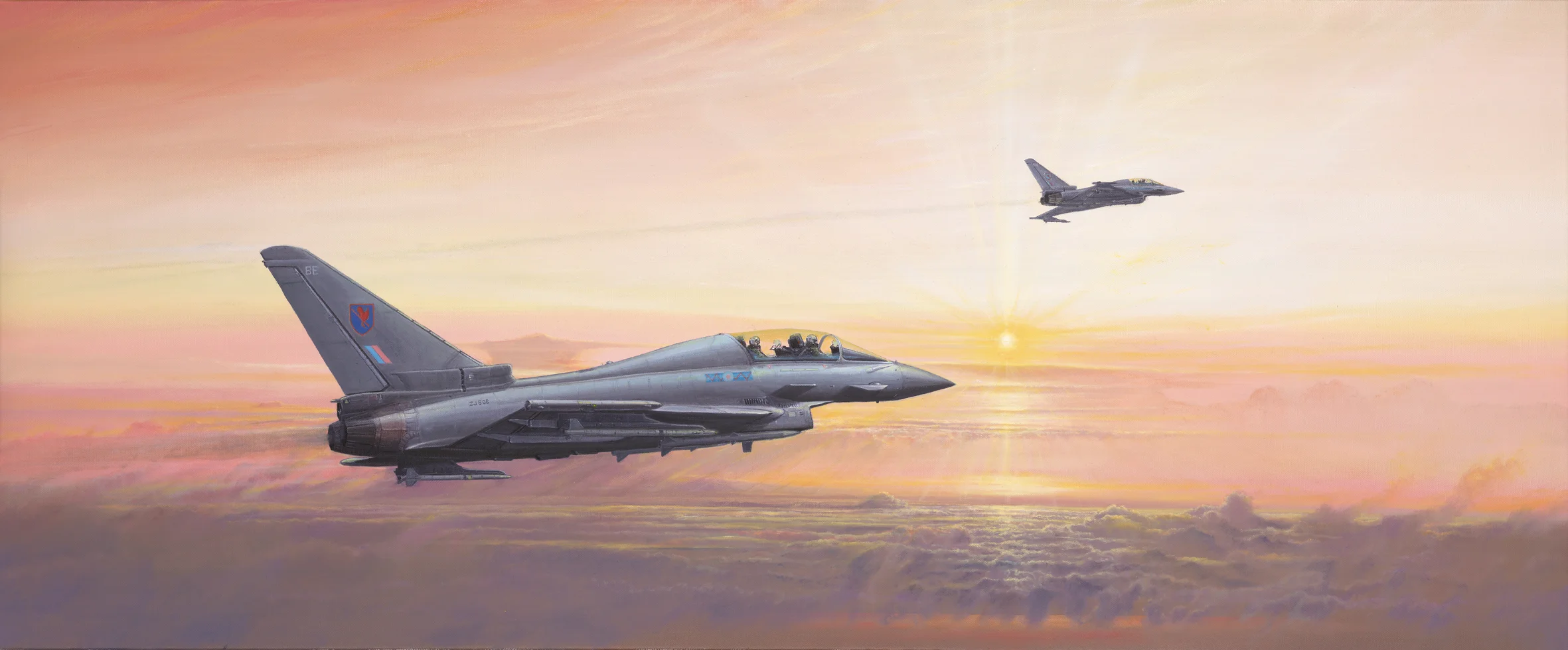 aviation art, typhoon