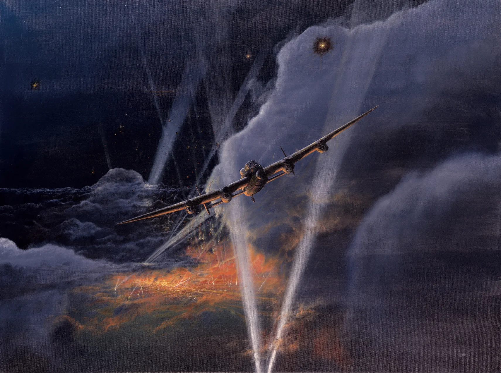 aviation art, lancaster