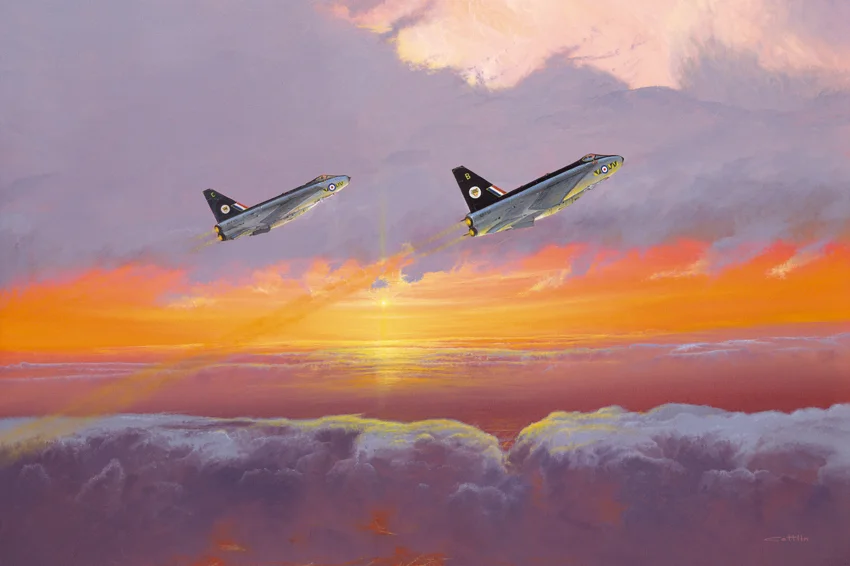 aviation art, lightning