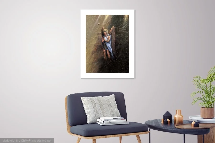 simon cattlin, an angel reflects.jpg