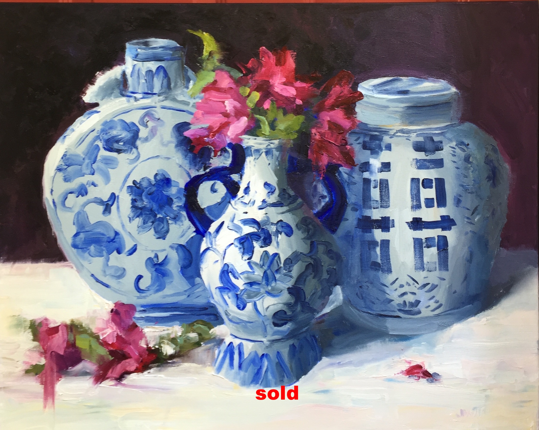 Blue and White Chinoisserie I