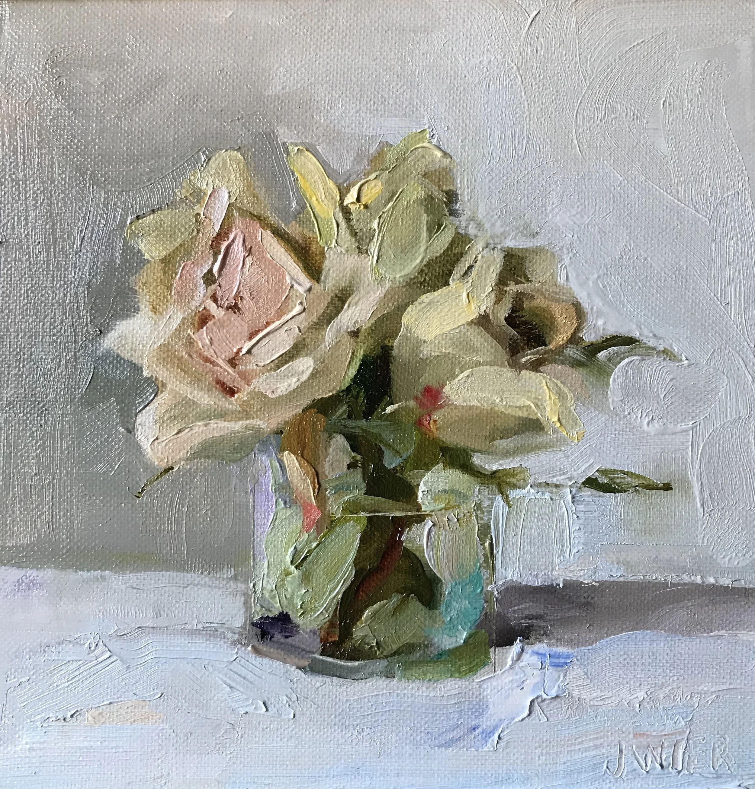 Petite Blanc Roses II