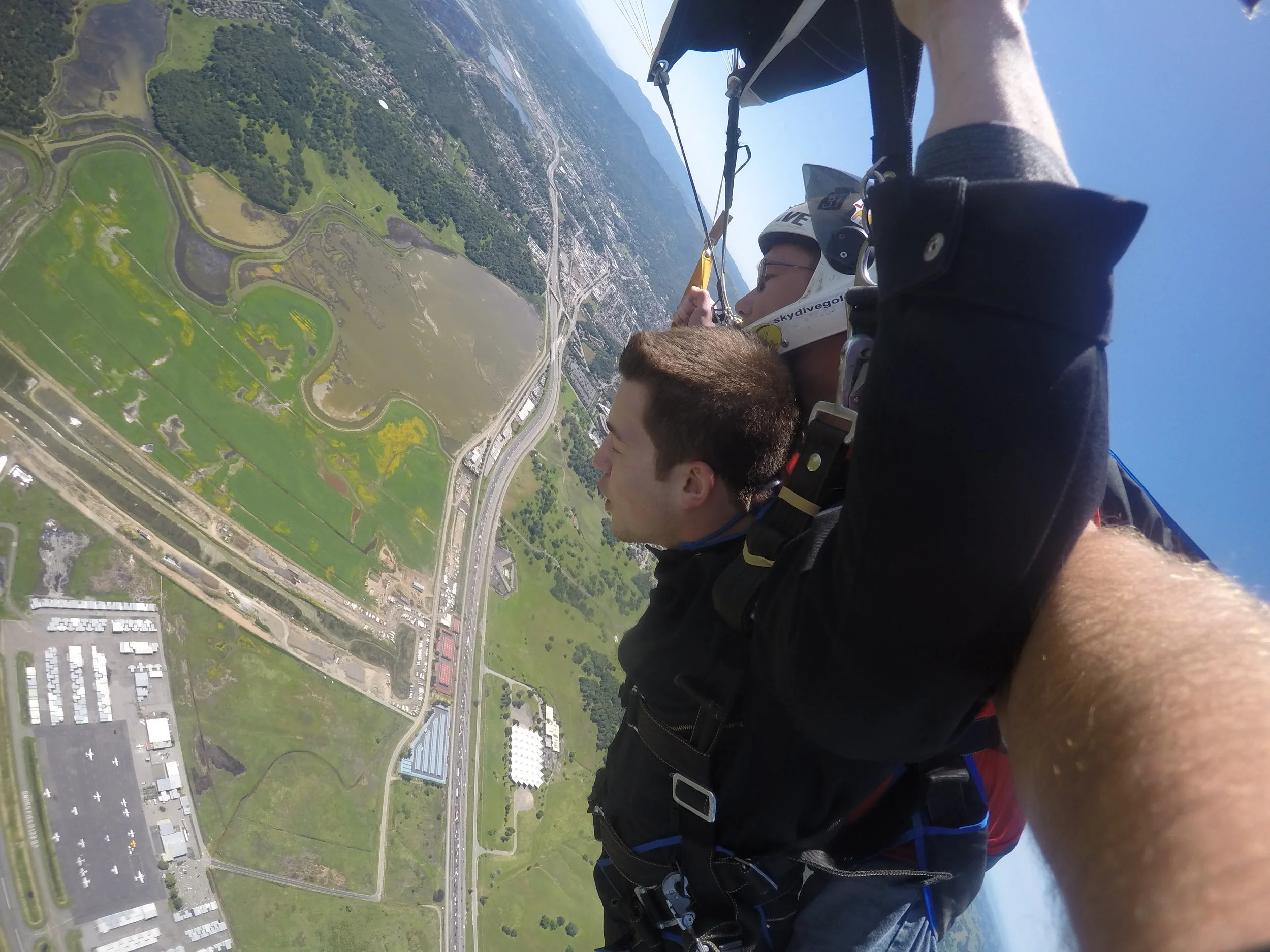 Flying over the North Bay