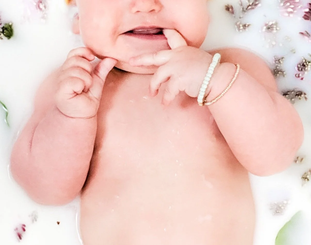 How to take Gorgeous Milk Bath Baby Pictures: Ethically-Sourced Flowers + Vegan Malk