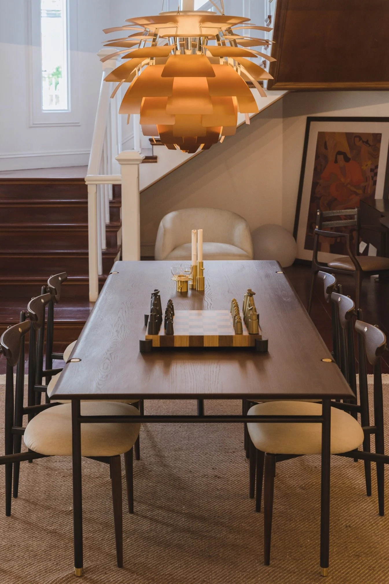 Hicon Stack Table Stacking Table - Charred Black Oak by District Eight — ExA Living