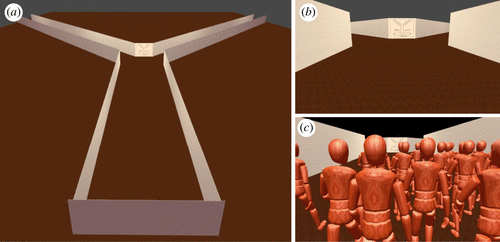 The interaction between map complexity and crowd movement on navigation decisions in virtual reality
