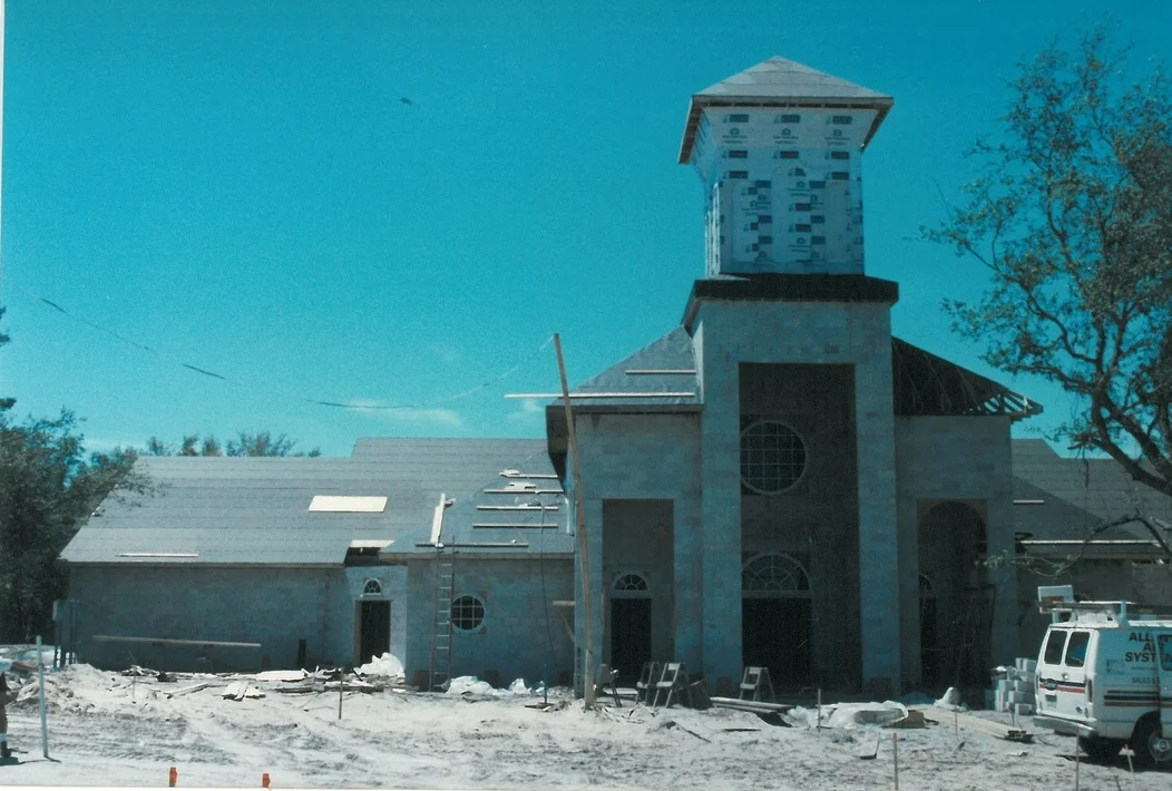Construction of our current building. 1997.