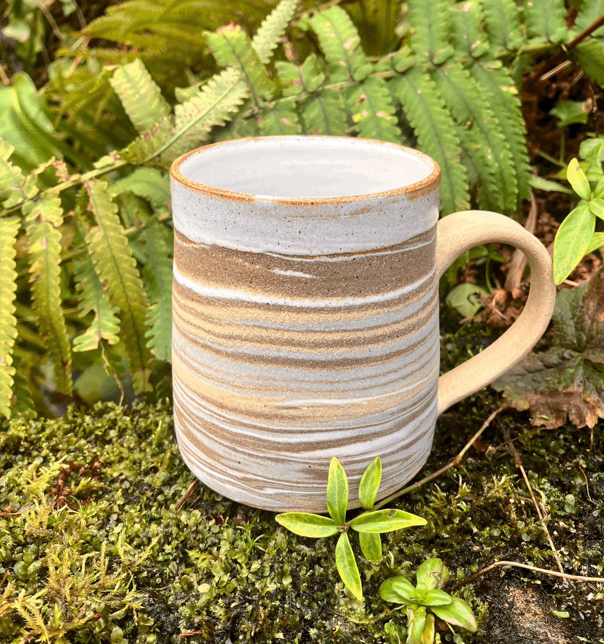 Stoneware mug. F