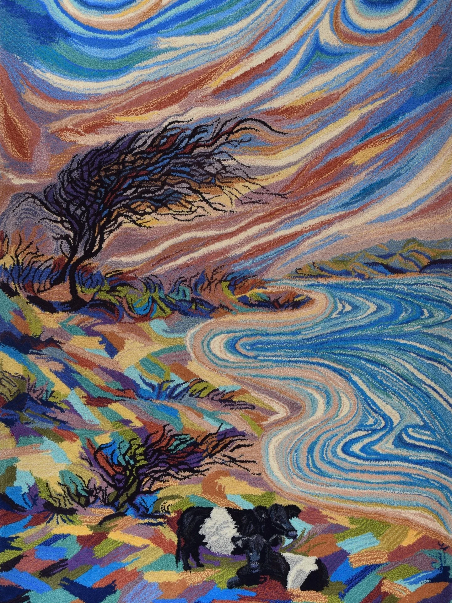 Commission work. For a couple who are familiar with our windswept Galloway coastline and wanted lots of colour and movement. I send progress images to the commissioners on the way along to ask them what they&rsquo;re happy with, what they want more o