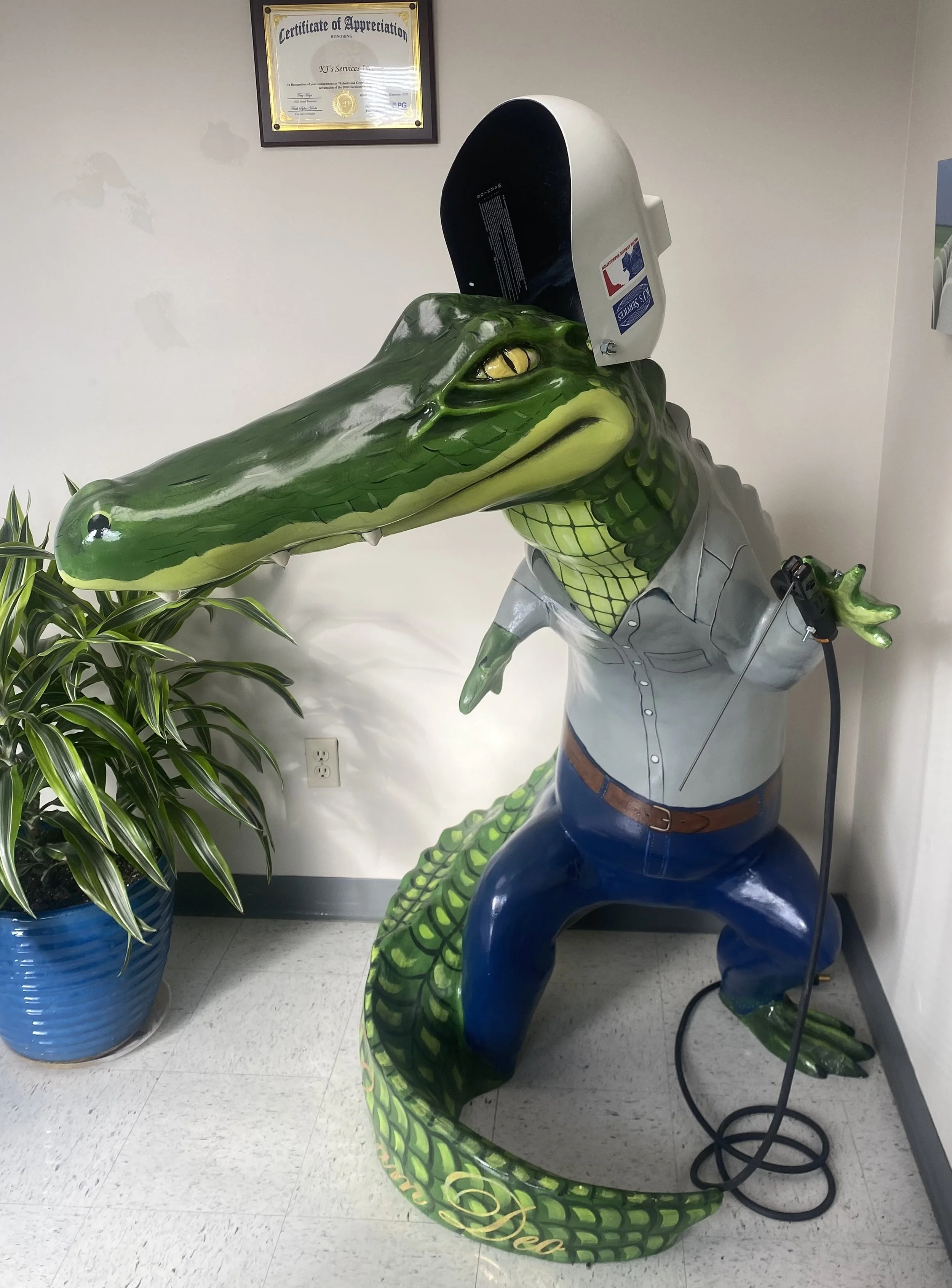 Gator on the Geaux for K. J. Services