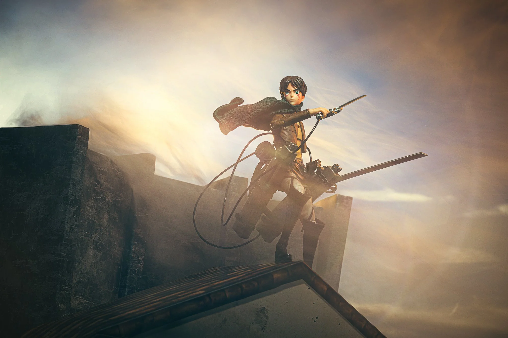 Total Anime Eren Yeager Action Figure