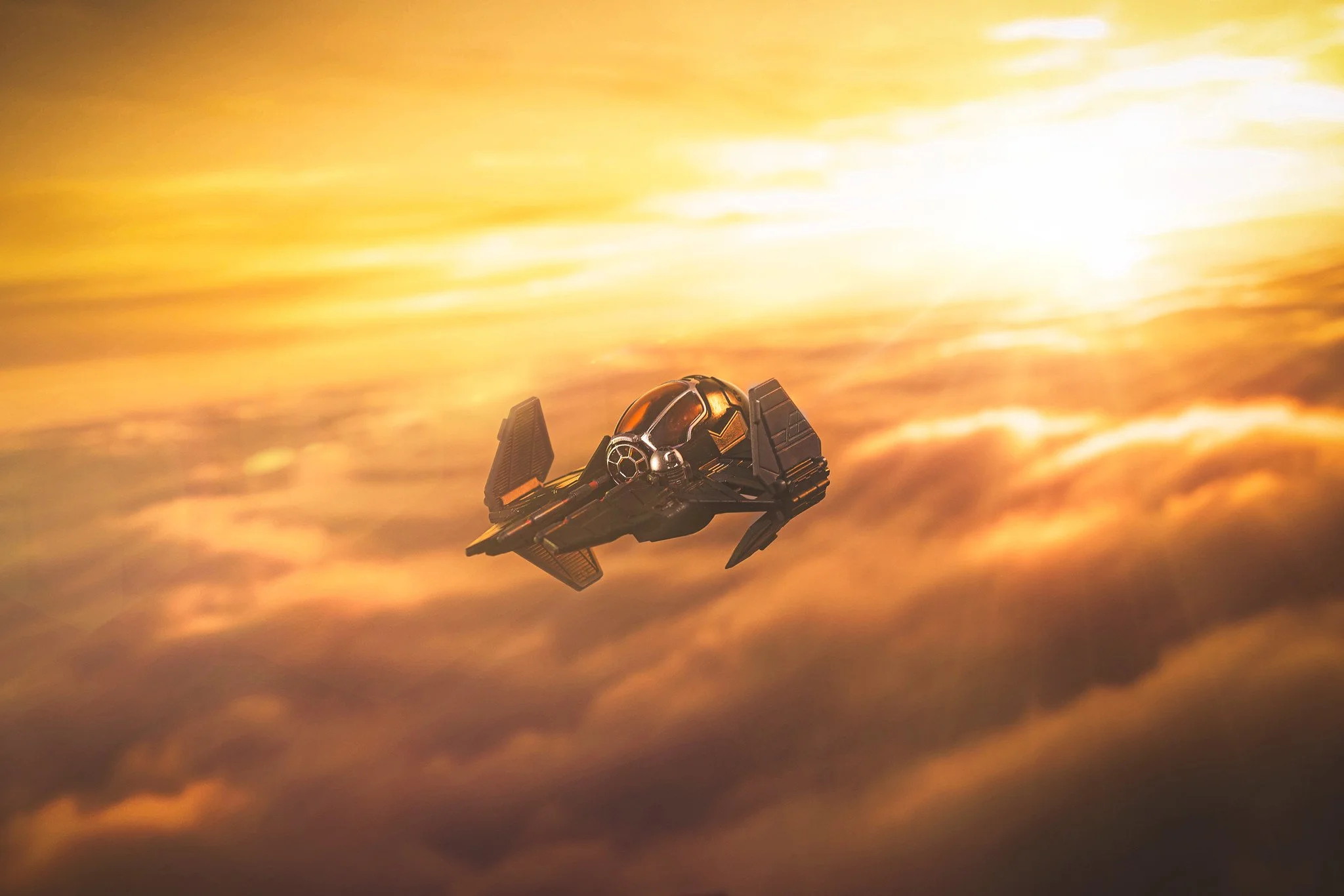 Star Wars Micro Galaxy Squadron - Darth Vader's Jedi Interceptor - Promotional