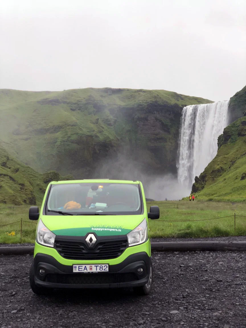 This was one of my favorite spots to camp right next to Skógafoss