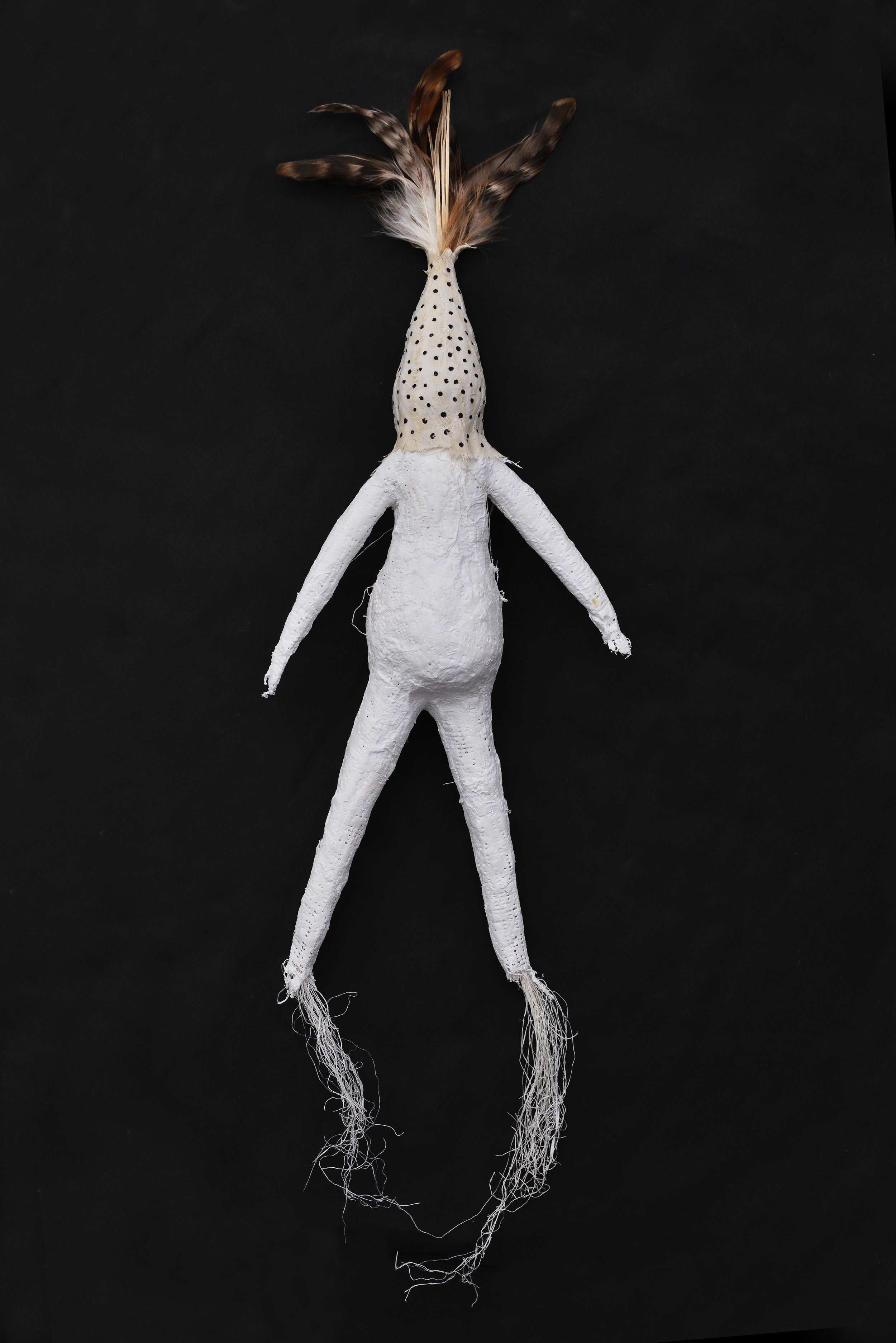  Marc Standing,&nbsp; Figurine 9 , 2015, mixed media sculpture, 50 x 15 cm 