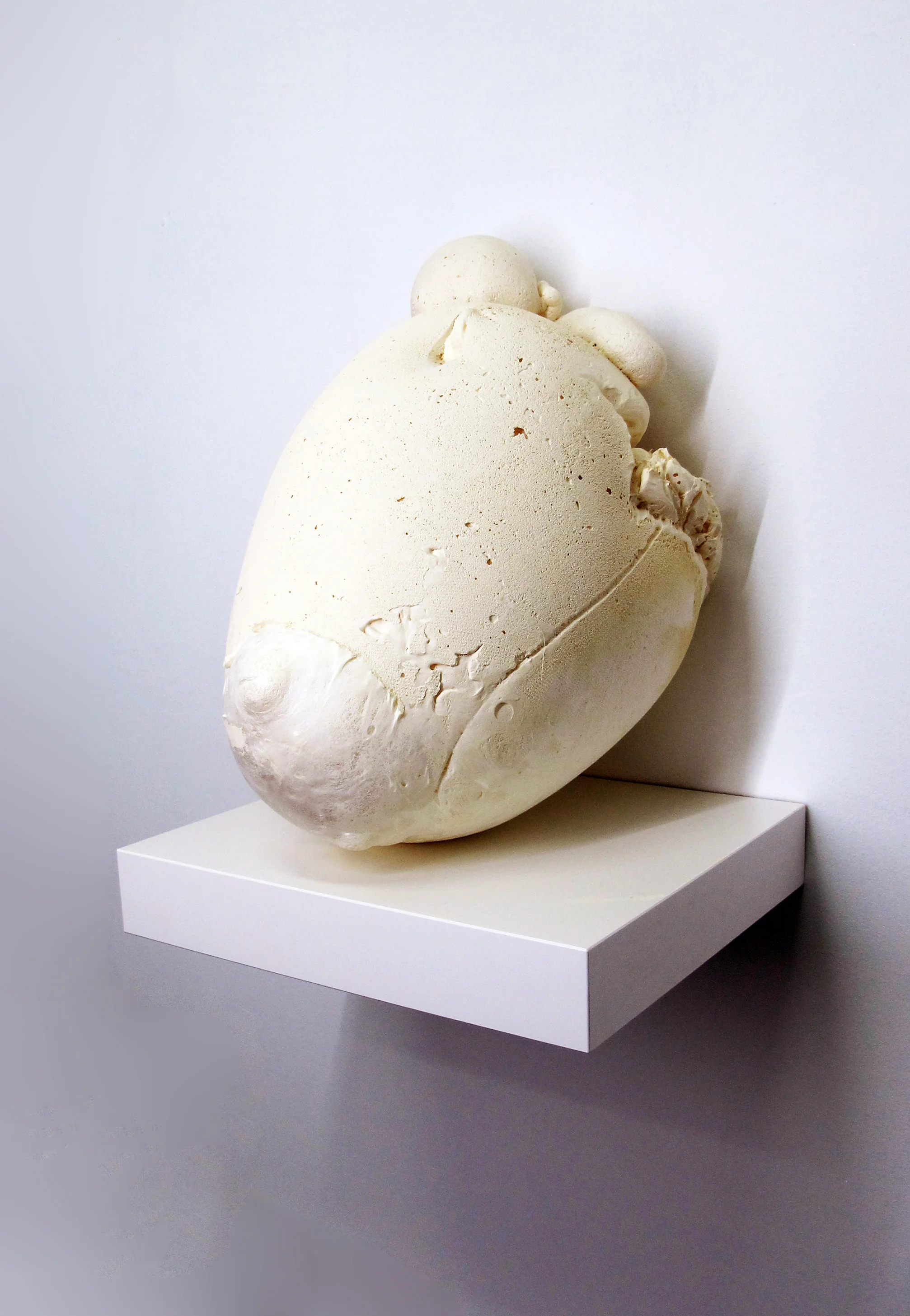 Jayne Dyer, Sharpness 4 , 2016, Polystyrene, plaster, acrylic, 25 x 38 x 32cm