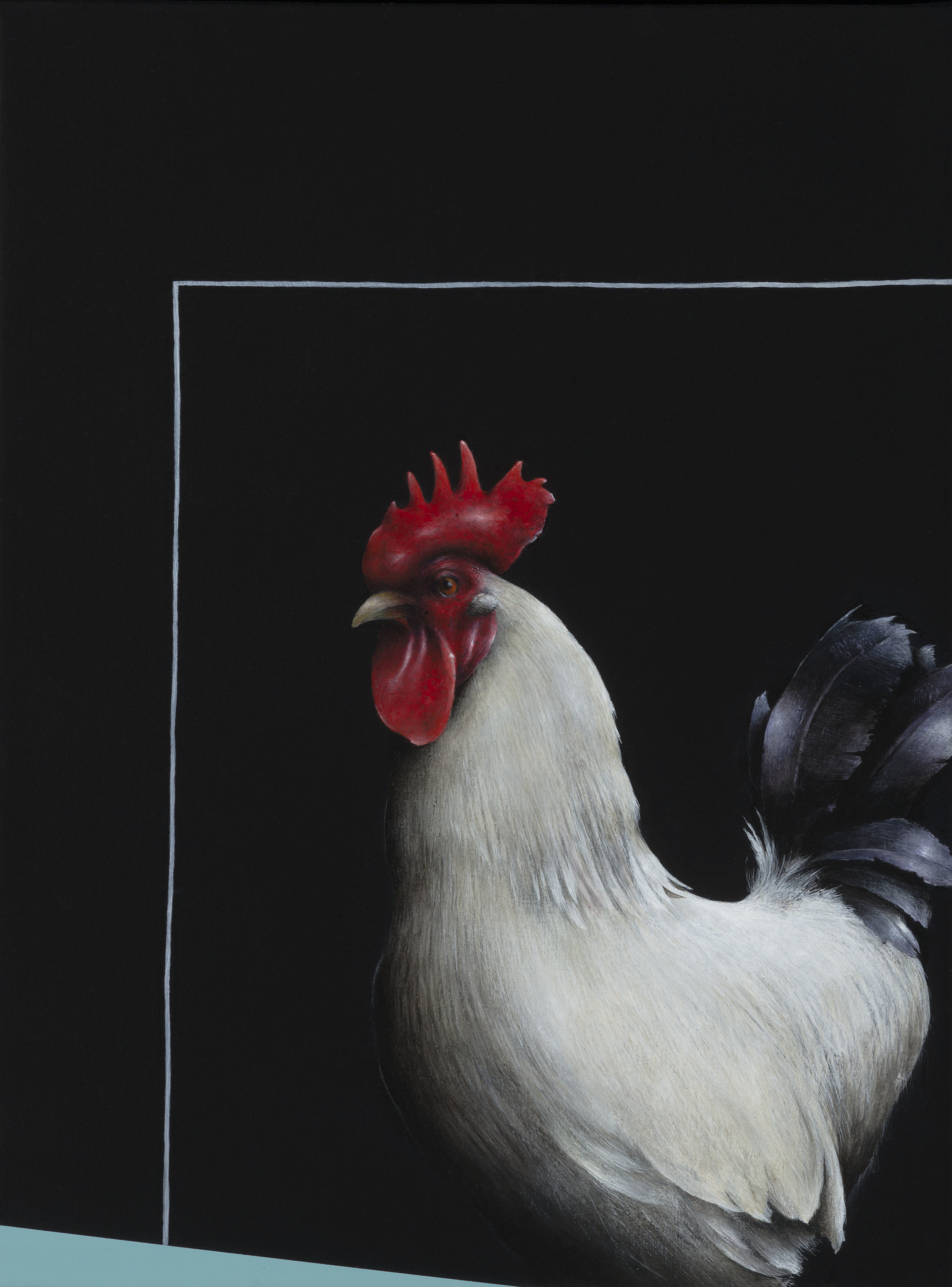  Jarek Wojcik,&nbsp; Enclosure , 2016, acrylic on linen, 41x31cm 
