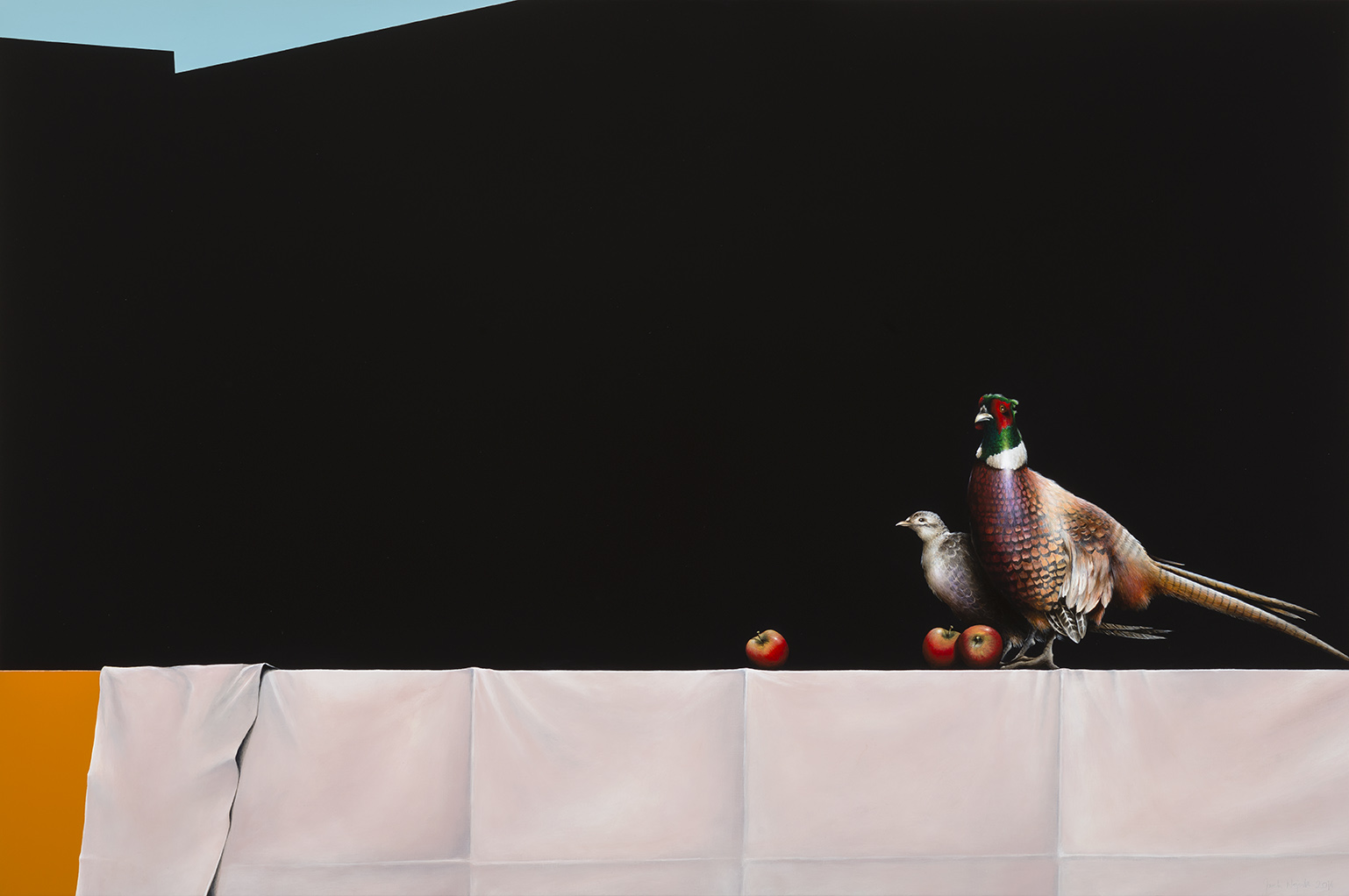  Jarek Wojcik,&nbsp; The Narrator (2) , 2014, acrylic on linen, 102 x 153cm 