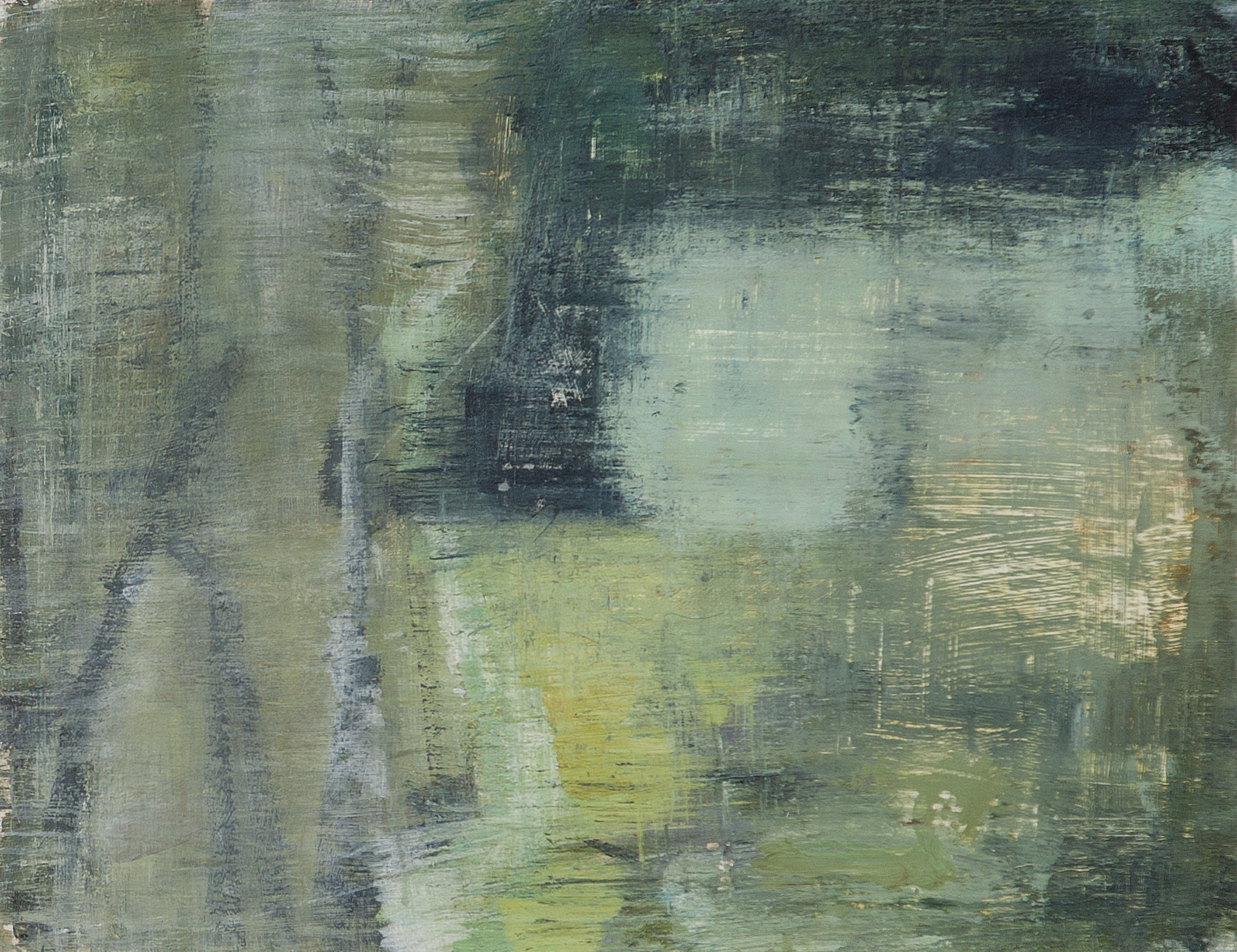  Joanna Logue,&nbsp; Field –&nbsp;Essington II , 2015, acrylic on board, 34 x 45cm 