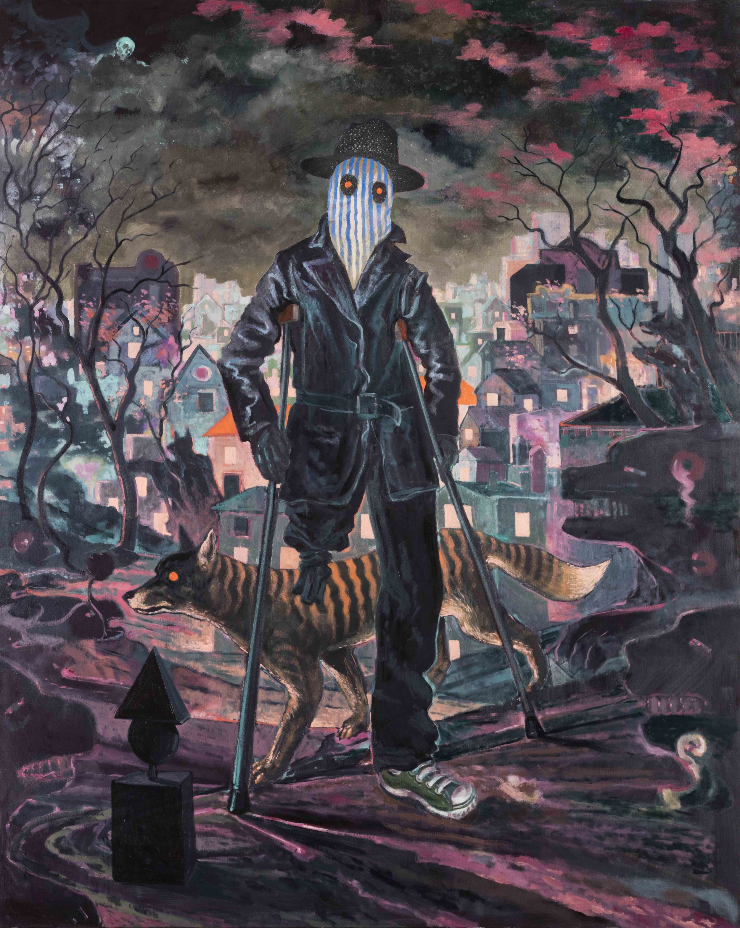  Michael Vale,&nbsp; The Drifter's Escape , 2015/16, oil on linen, 152 x 122cm 