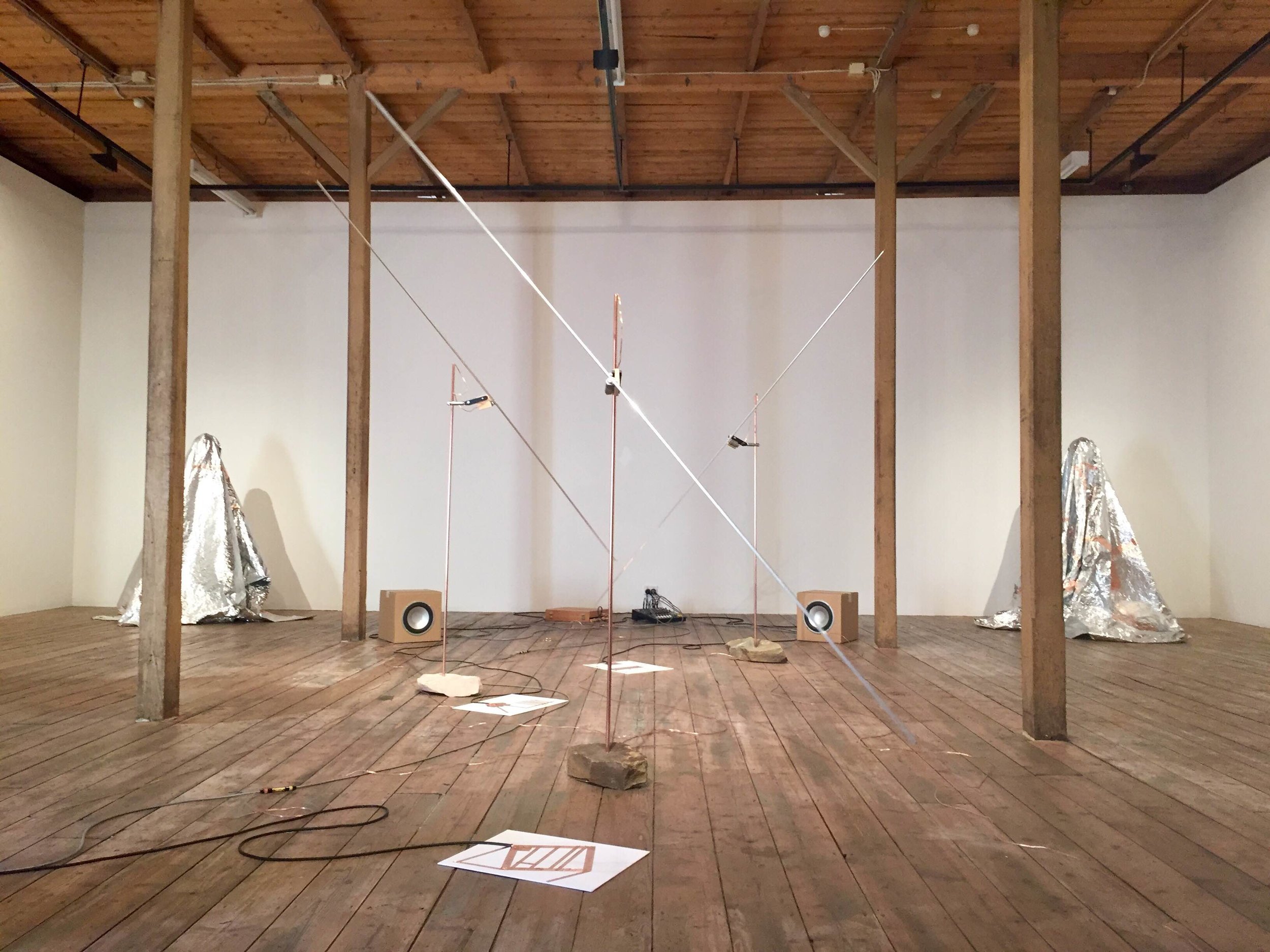 Michael Prior, Slow Air , Mixed media (installation view