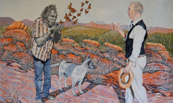 Rod Moss, The Gift of Butterflies , 2015, 90 x 125cm