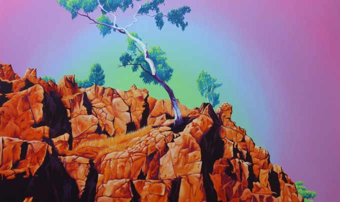 Jack Rowland, Ormiston Gorge , 2015, oil on linen, 110 x 140cm