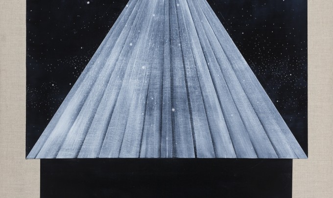Betra Fraval, Beam , 2015, oil on linen, 91 x 81cm