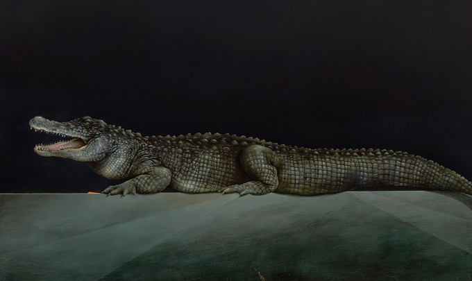Jarek Wojcik, Ambient , 2015, acrylic on linen, 168 x 198 cm