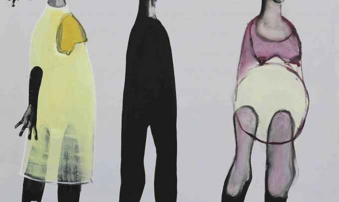 Christina Thwaites, Body transformations , 2014, acrylic on canvas, 122 x 122cm