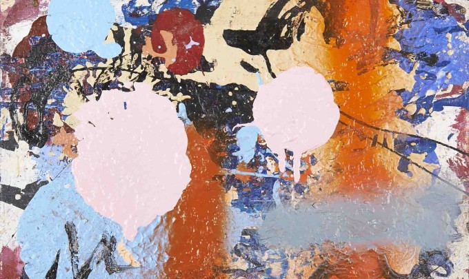 Matthew Bax, zzz , 2013, mixed media on linen, 30 x 40cm