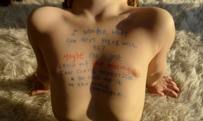 Natascha Stellmach, Kaan wearing Alex Miller UK, 2012, archival ink on photo rag, 61 x 76 cm
