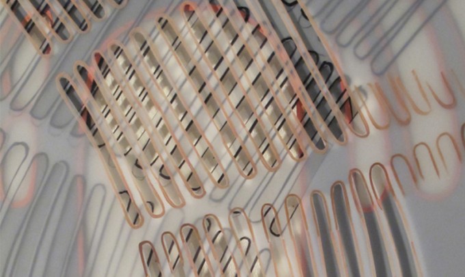 Lisa Andrew, un-form , 2011, graphite and gouache on polyester film 84 x 59cm