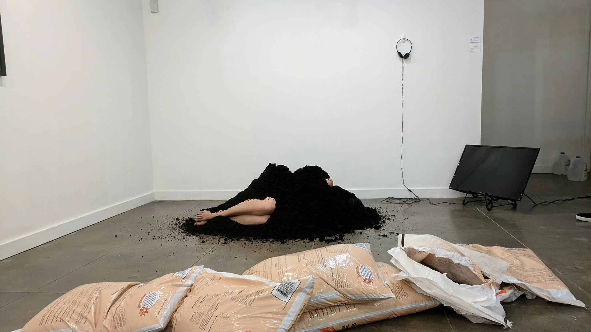 Performance 3, 1 hour long. Integrate Arts Festival, Victoria BC, 2017. Photo by Laura Gildner.