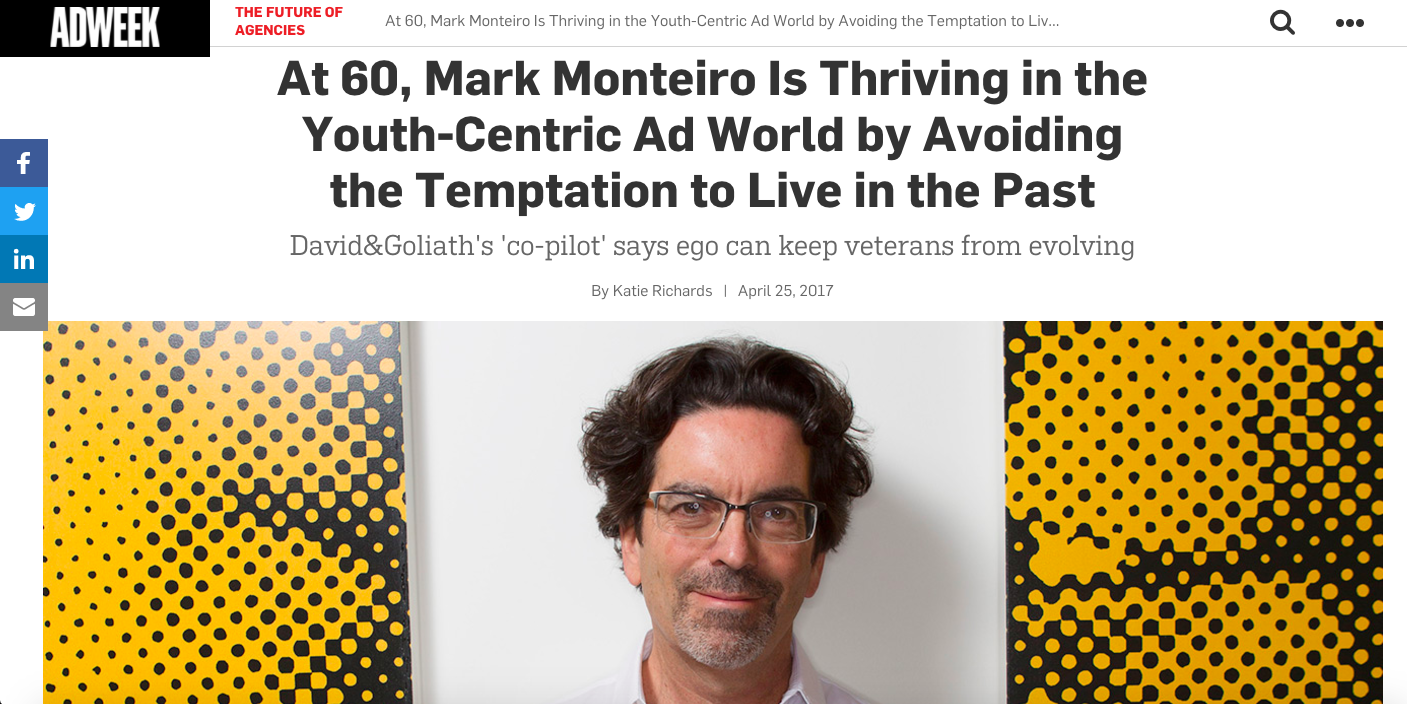 Adweek: D&G's Mark Monteiro