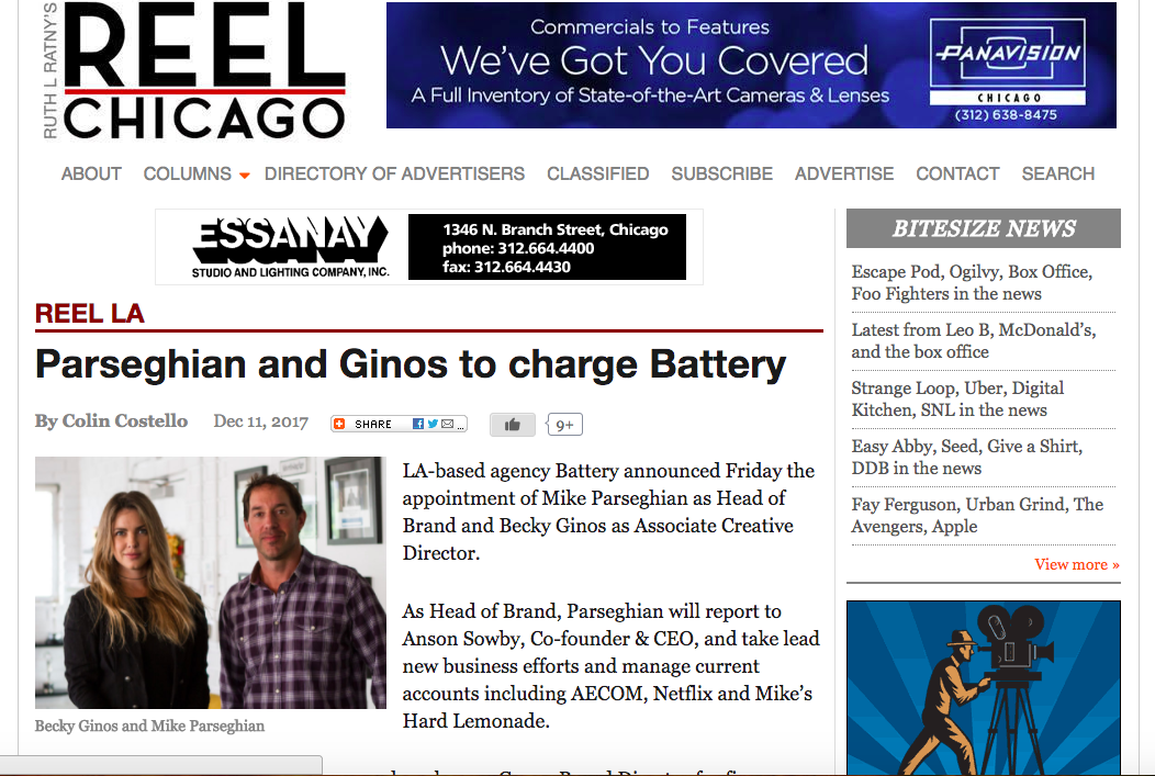 REEL LA: Parseghian and Ginos to charge Battery
