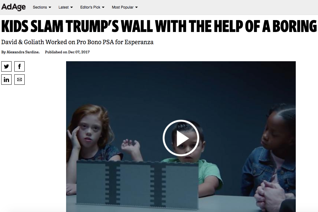 Creativity: Kids Slam Trump's Wall with the Help of a Boring Toy