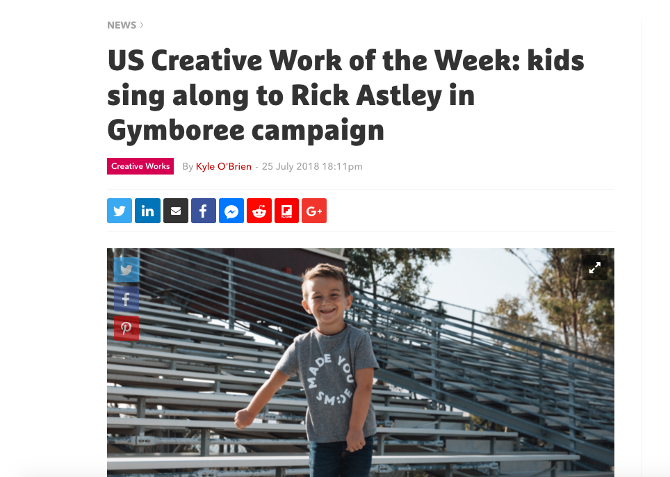 The Drum: US Creative Work of the Week - Gymboree's Made You Smile