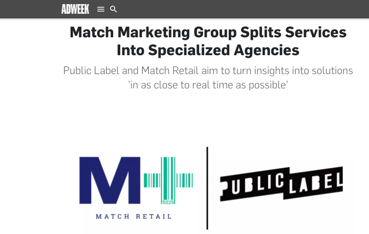 Adweek: Match Marketing Group Relaunches