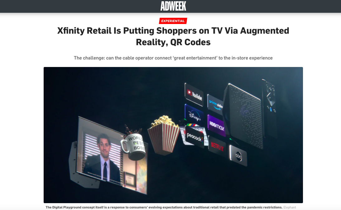 Xinfity "Digital Playground" AR Campaign from Elephant